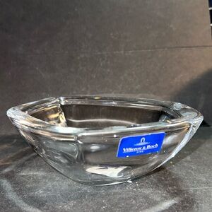Villeroy & Boch Ice Floes 6” Glass Bowl Clear  Germany
